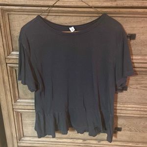 Charcoal gray Nordstrom crop top